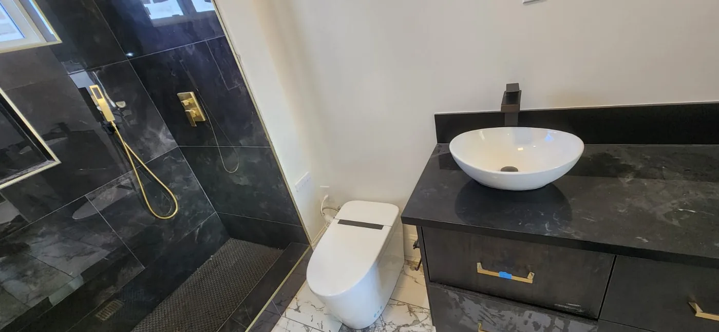 Smart toilet plumbing installation